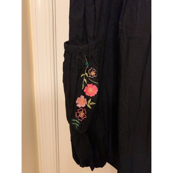 Flowers Floral/Womens/NWT Skirt/Puff Skirt/Stretch Black XL - Picture 4 of 15